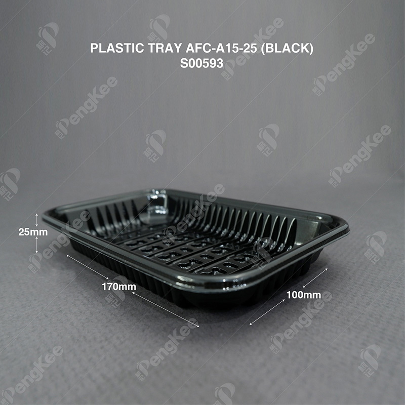 PLASTIC TRAY AFC-A15-25 (BLACK) (100'S) (5PKT/CTN)