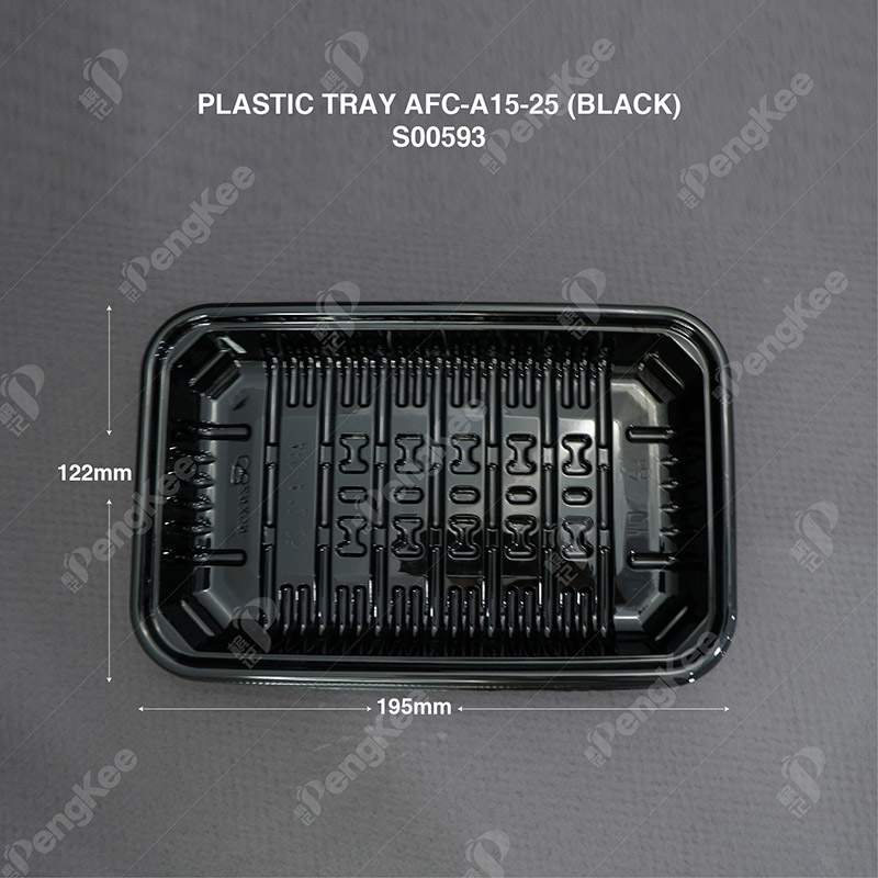 PLASTIC TRAY AFC-A15-25 (BLACK) (100'S) (5PKT/CTN)
