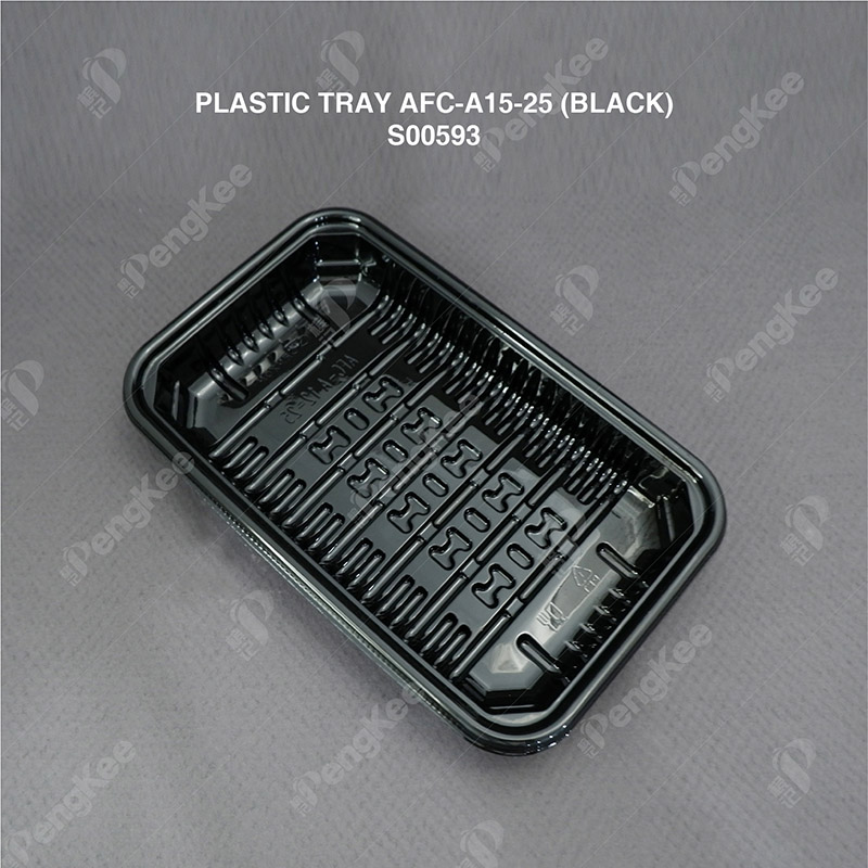 PLASTIC TRAY AFC-A15-25 (BLACK) (100'S) (5PKT/CTN)