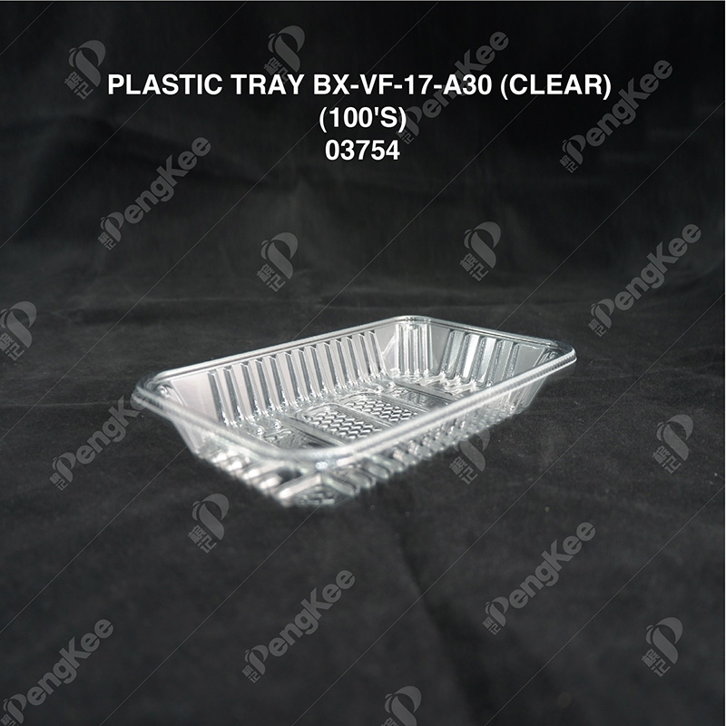 PLASTIC TRAY BX-VF-17-A30 (CLEAR) (100'S)