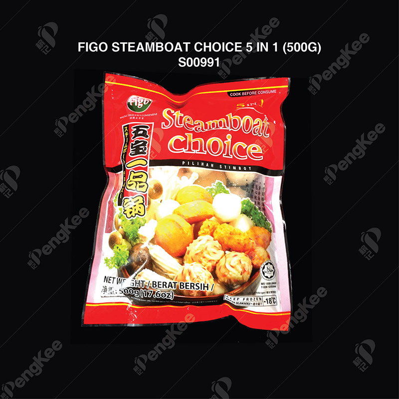 FIGO STEAMBOAT CHOICE 5 IN 1 (500G) (33'S) (20PKT/CTN)