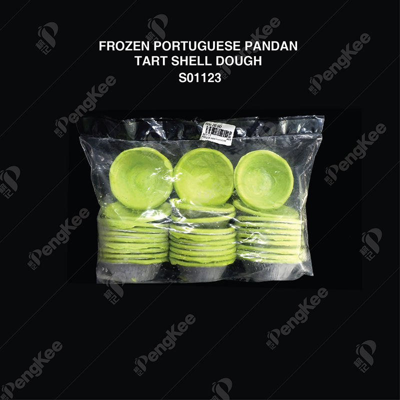 FROZEN PORTUGUESE PANDAN TART SHELL DOUGH 17GM  30PCS X 6PKT