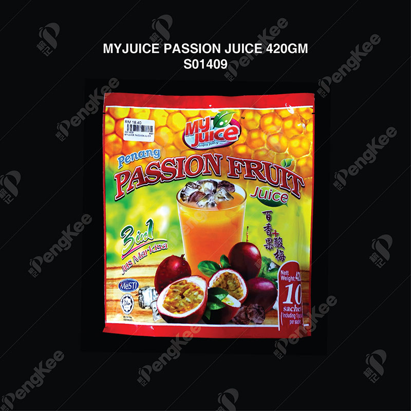 MYJUICE PASSION JUICE 420GM (24PKT/CTN)