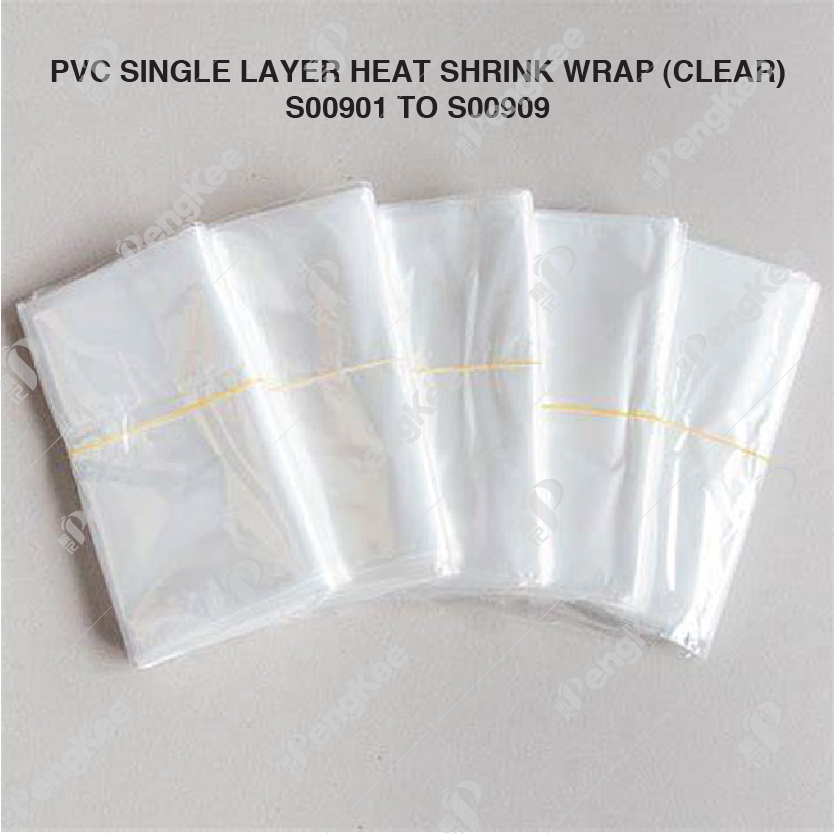 PVC SINGLE LAYER HEAT SHRINK WRAP (CLEAR)