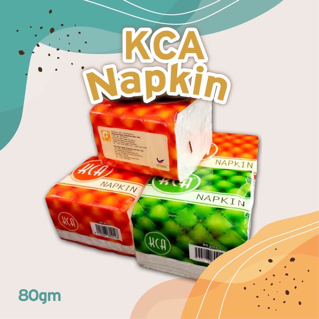 KCA NAPKIN (WHITE) (80GM) (60PKT/CTN)