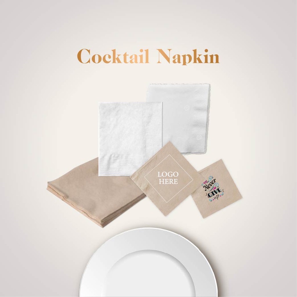 PEARLY COCKTAIL NAPKIN 1 PLY (200'S X 25PKT/CTN)