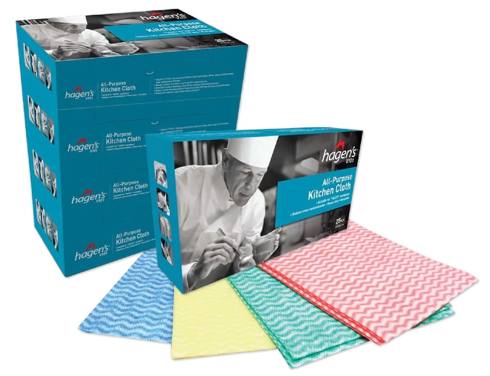 HARGENS V101 KITCHEN CLOTH (YELLOW) (30x60cm) 25'S X 10PKT/CTN