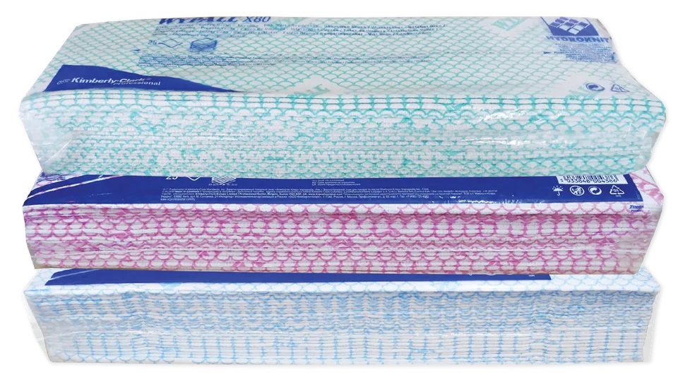 SCOTT Kimberly-Clark WYPALL-X80 (7568) (PINK) (10PKT/CTN)