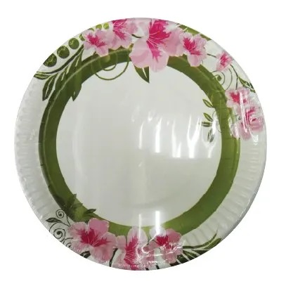 9" (23CM) PAPER PLATE (DESIGN) 'PFP' (20'S) (75PKT/CTN)