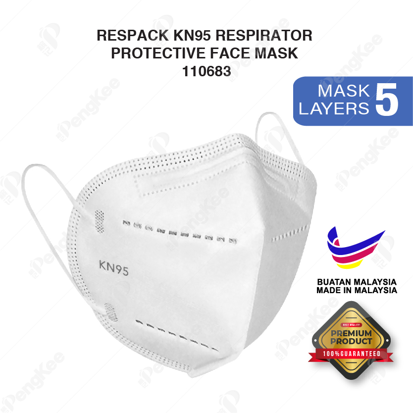 RESPACK KN95 RESPIRATOR PROTECTIVE FACE MASK 10'S/BOX