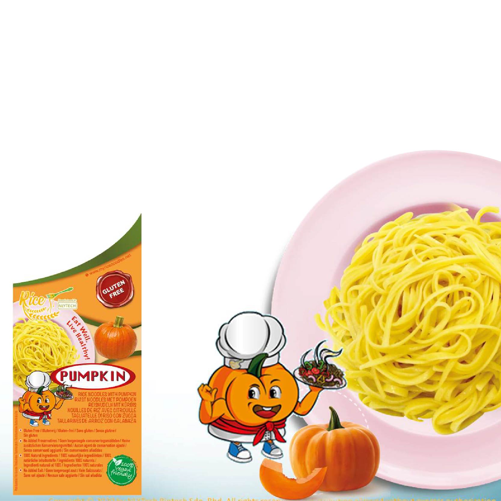 RICE NOODLE PUMPKIN GTIN 300GRAM (20PKT/CTN)