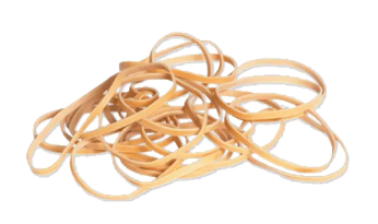 MAHAKIT RUBBER BAND 1.5" (A1) (NATURAL 自然色) (500G/PKT) (30KG/BAG)