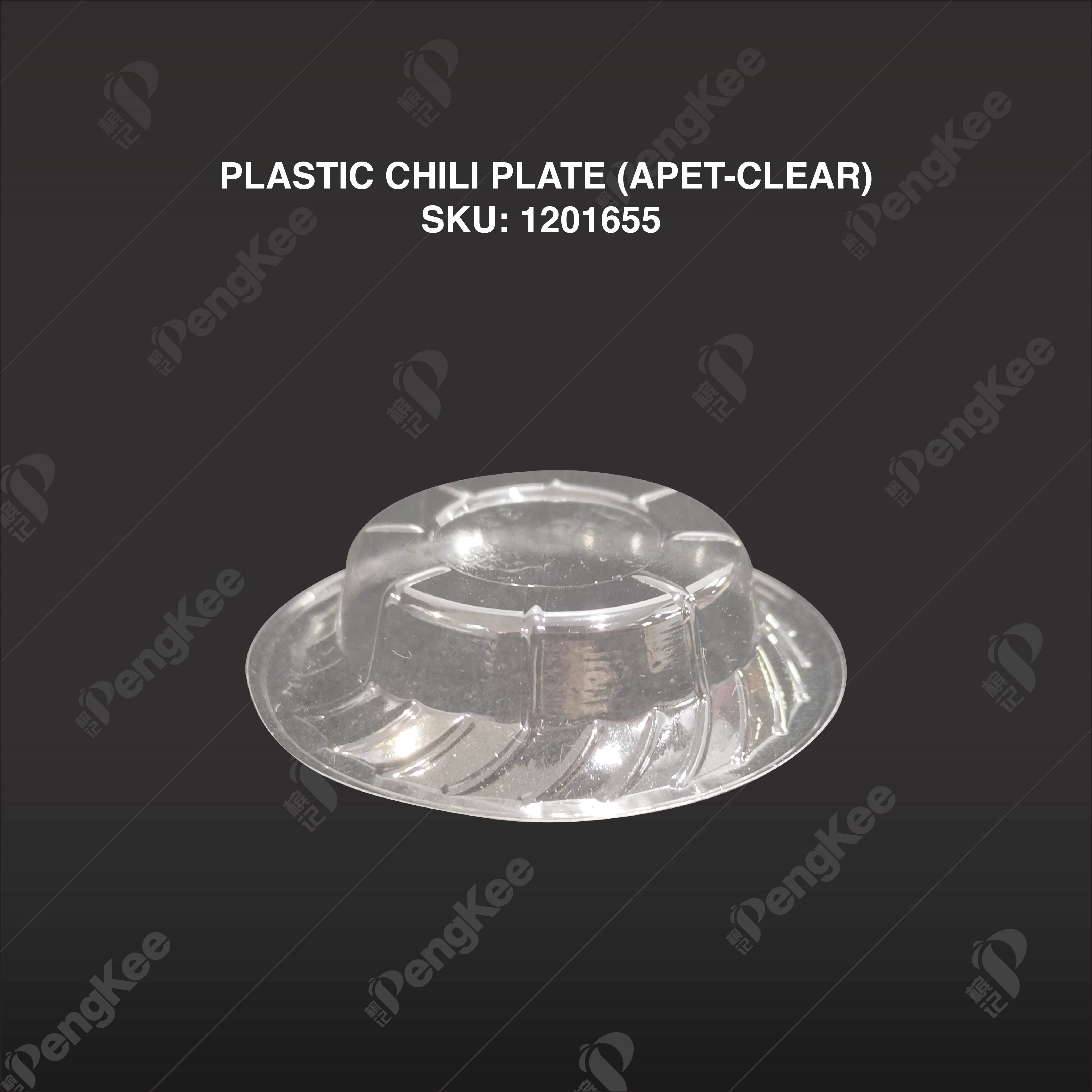 PLASTIC CHILI PLATE (APET-CLEAR) (500'S/PKT)