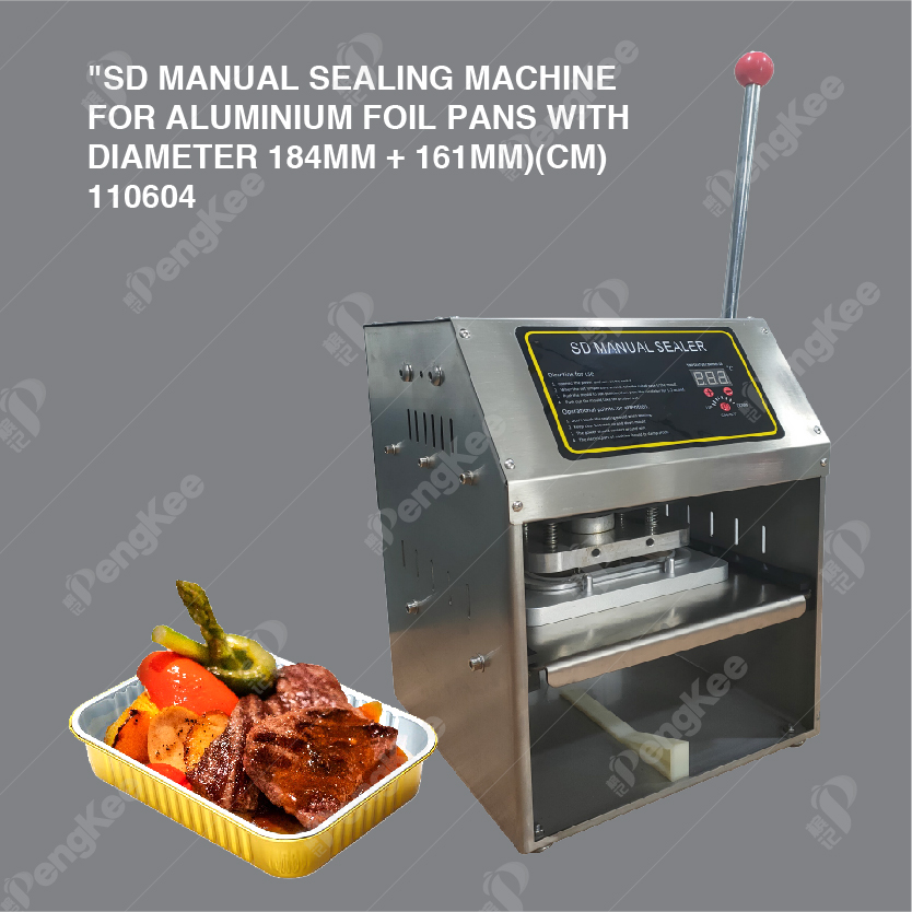 SD MANUAL SEALING MACHINE FOR ALUMINIUM FOIL PANS WITH DIAMETER 184MM + 161MM)(CM)