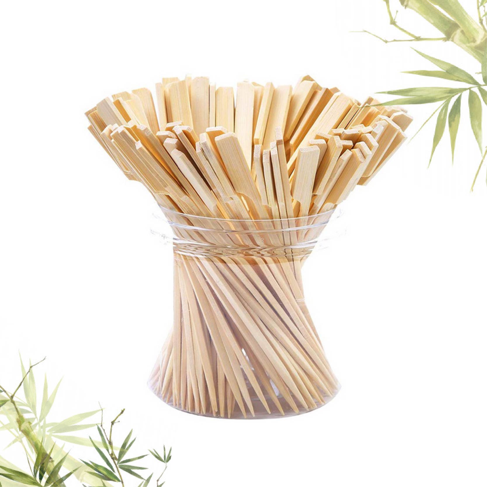 6" & 8" BBQ BAMBOO SKEWER 竹烧 肉串 (±100’s/ PKT)