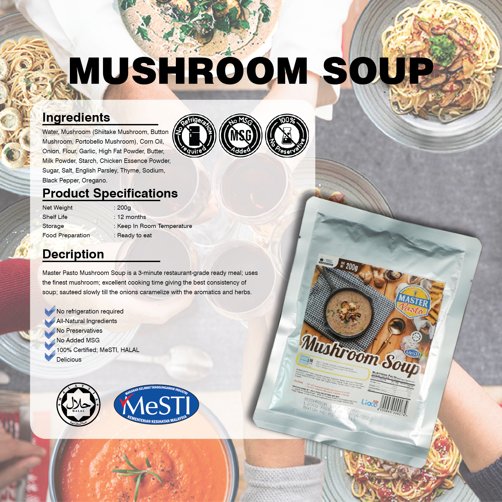 MUSHROOM SOUP  200G