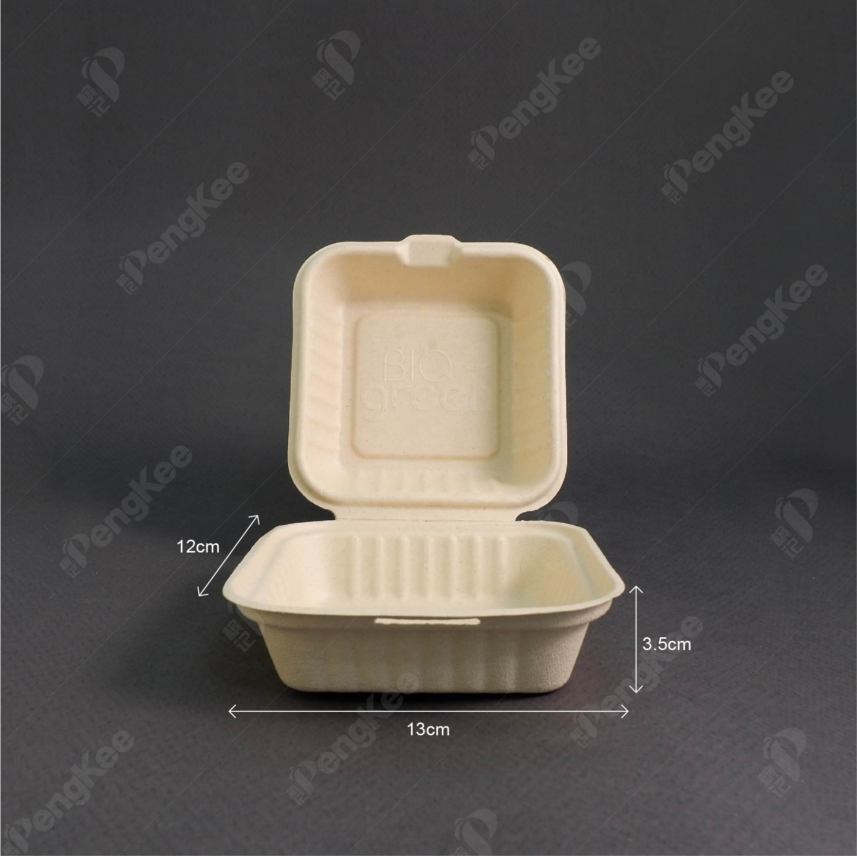 UBB-1 UNBLEACHED BURGER BOX (BROWN) 