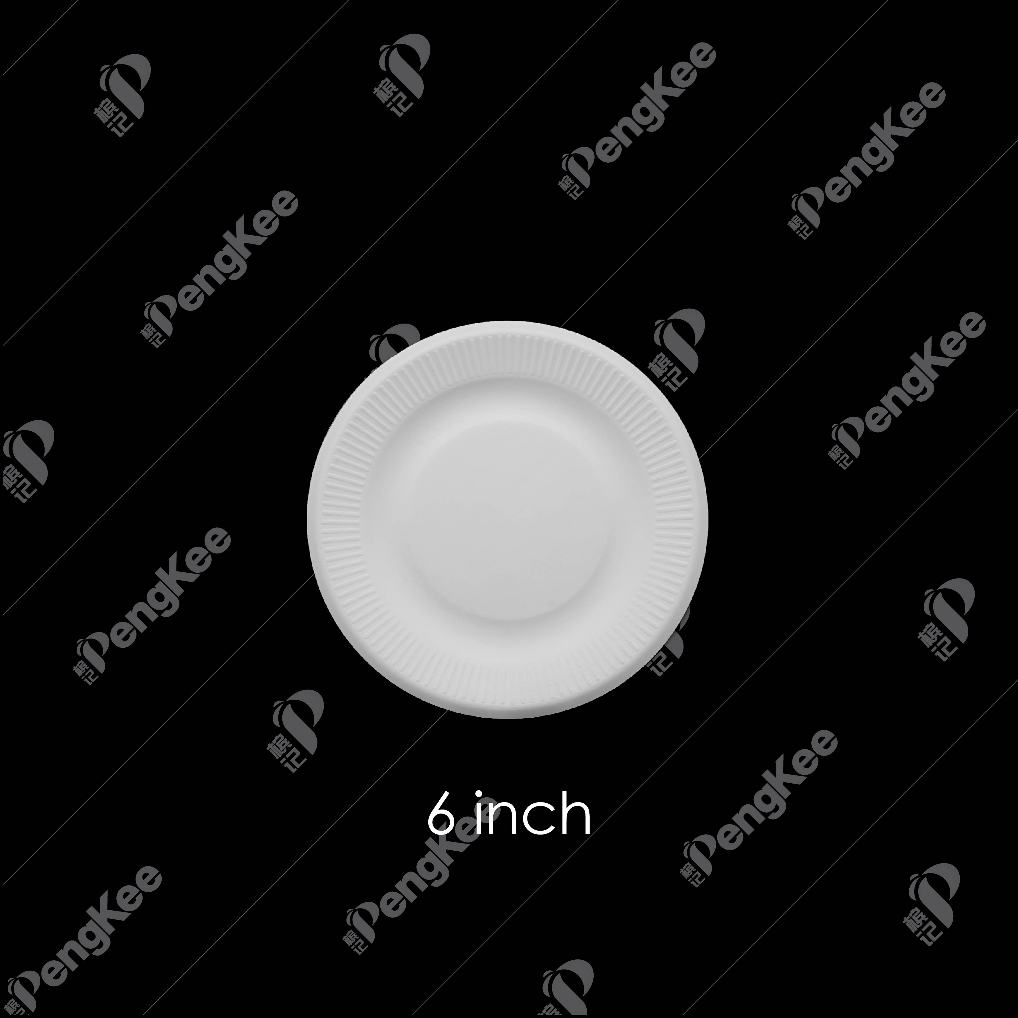 POO1 6" SUGARCANE PLATE (100'S X 30 PKT)