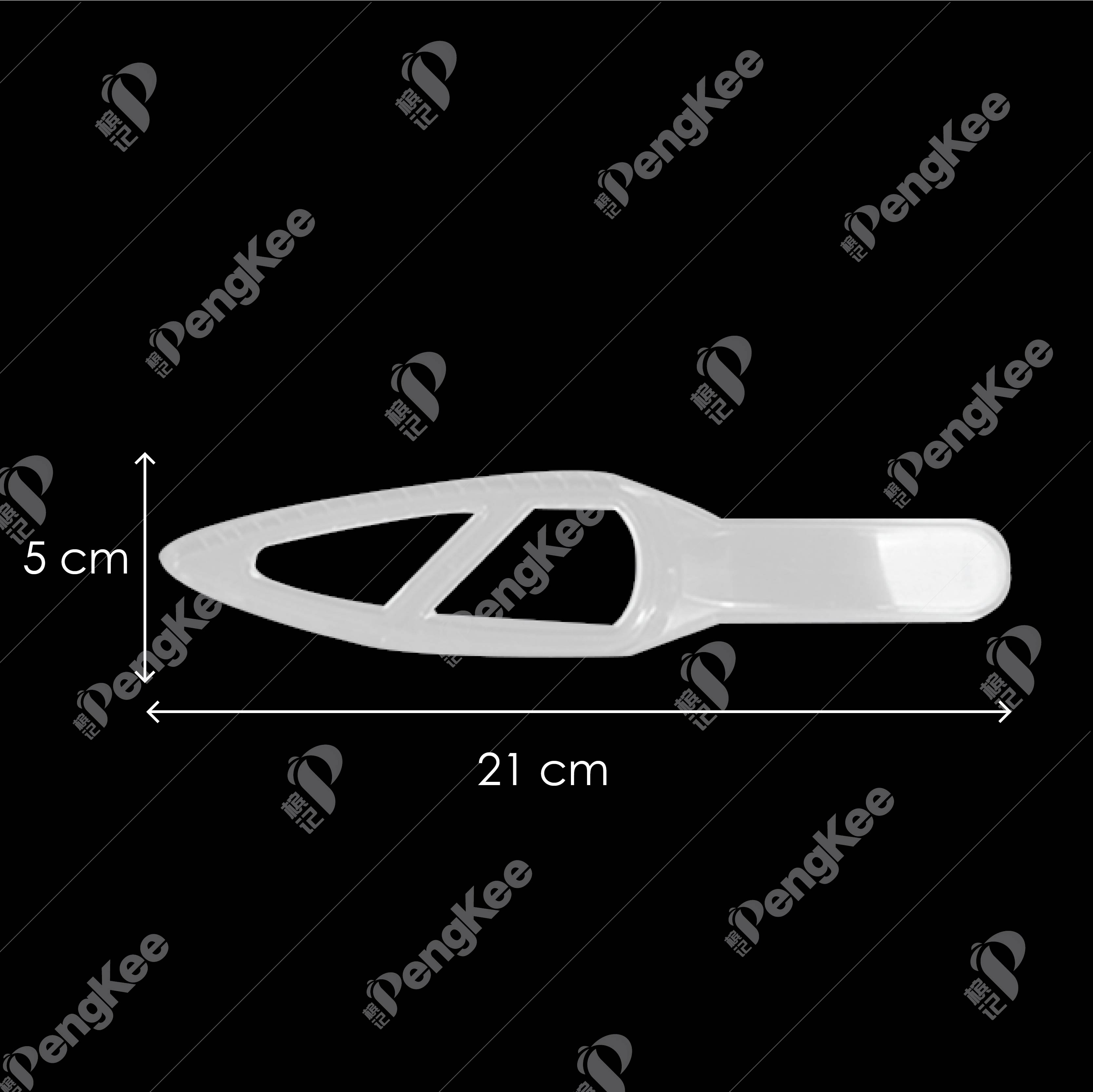 PLASTIC CAKE KNIFE (CLEAR) (10PCS/PKT)
