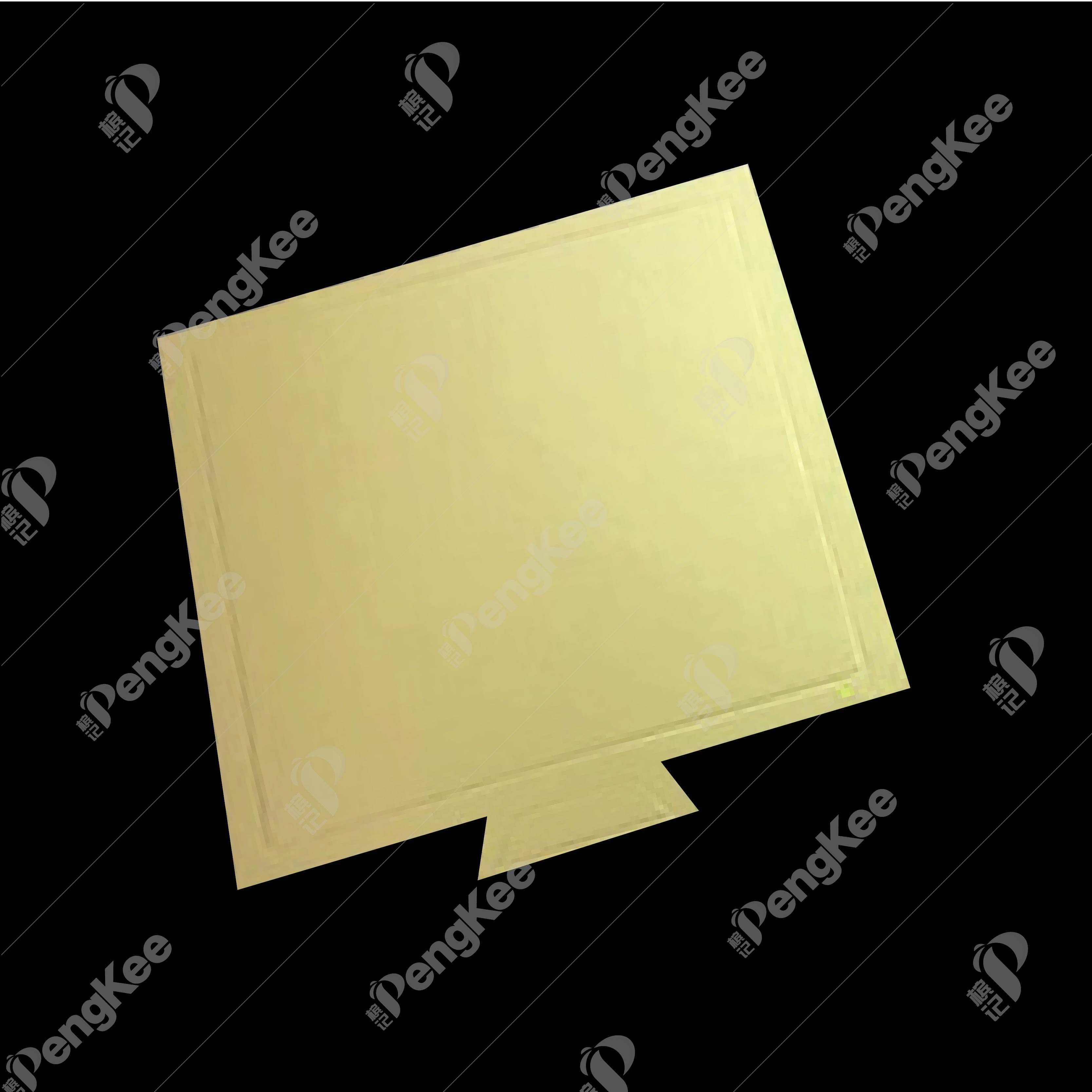MOUSSE CAKE BOARD (SQUARE-9CM) (GOLD) (100'S)