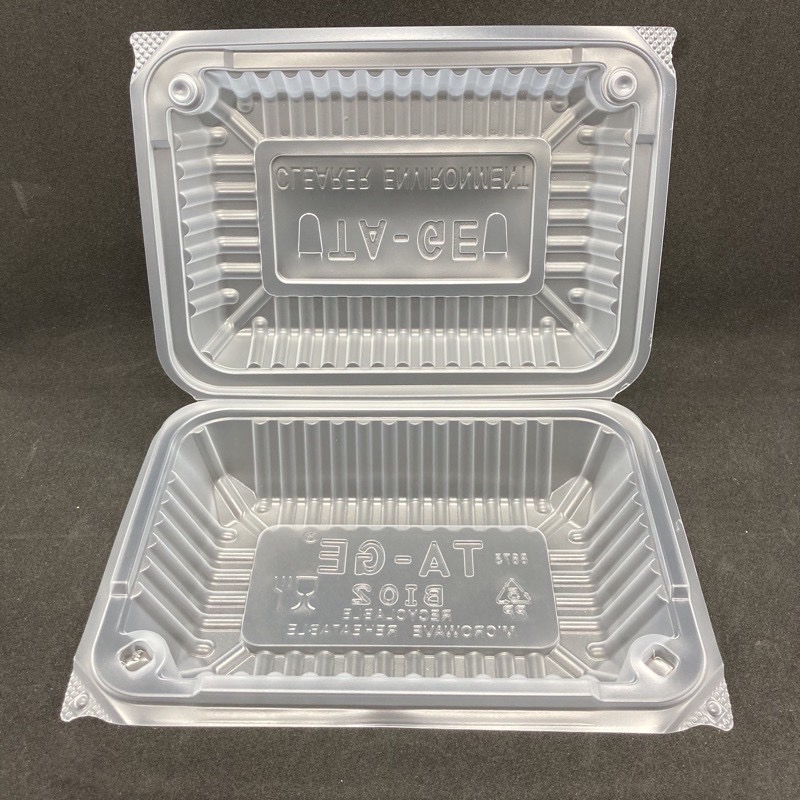 TAGE 2 PP PLASTIC LUNCH BOX (+-100'S) (PACK BY BAG) (6PKT/CTN)