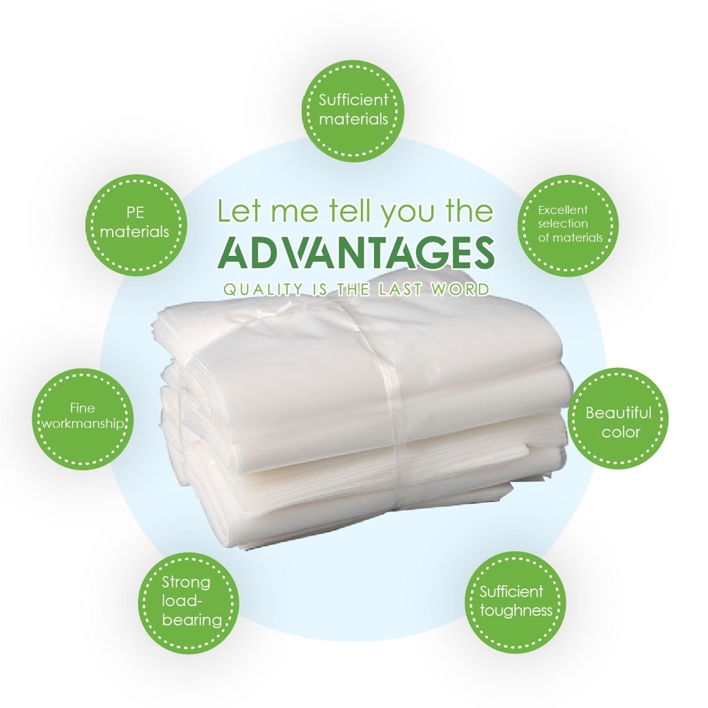 HDPE SINGLE CUP HOLDER PACKING PLASTIC HAND BAG 16*27CM (100'S)