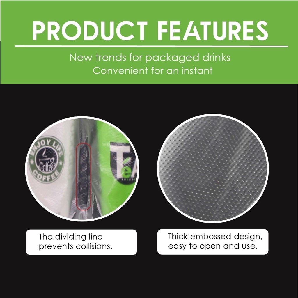 HDPE DOUBLE CUP HOLDER PACKING PLASTIC HAND BAG 31*27CM (50'S)