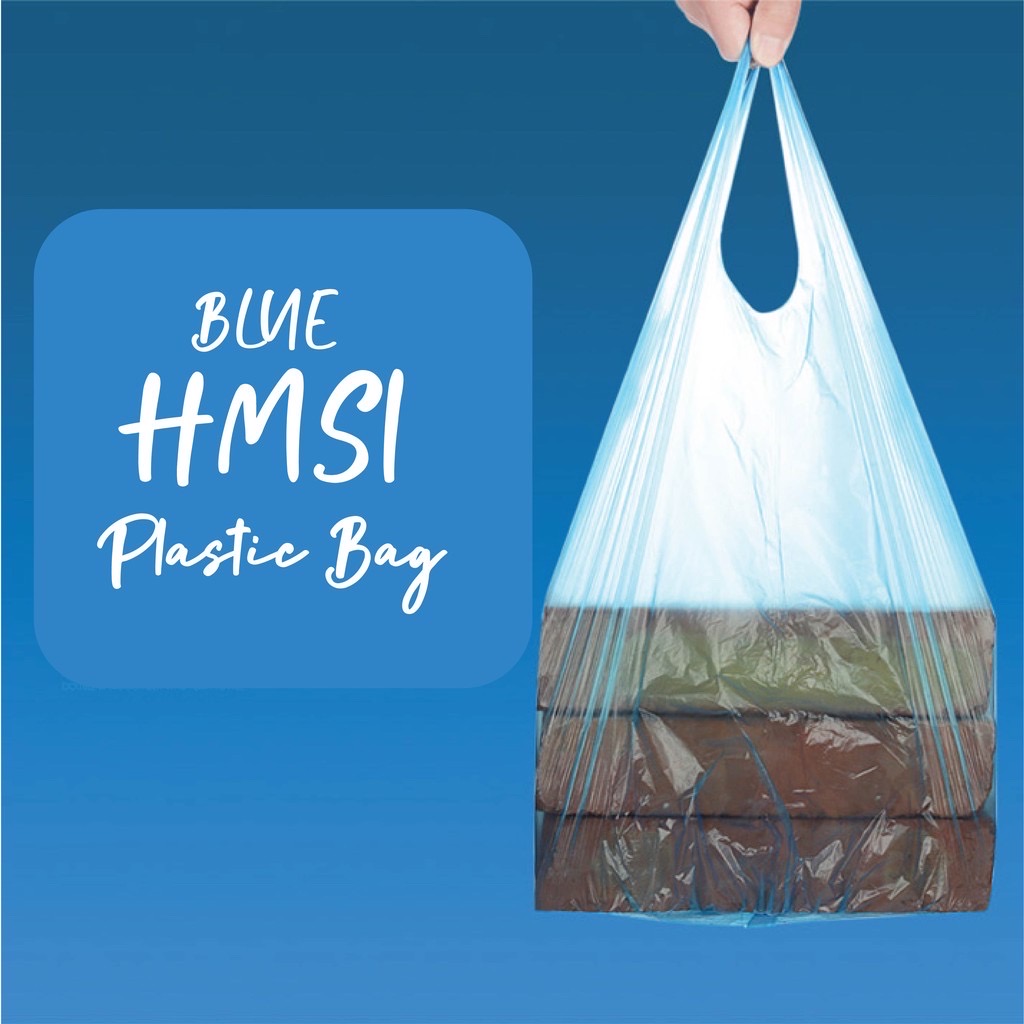 PLASTIC BAG - HMSI 13 X 16 (2020) (A1) (BLUE) 