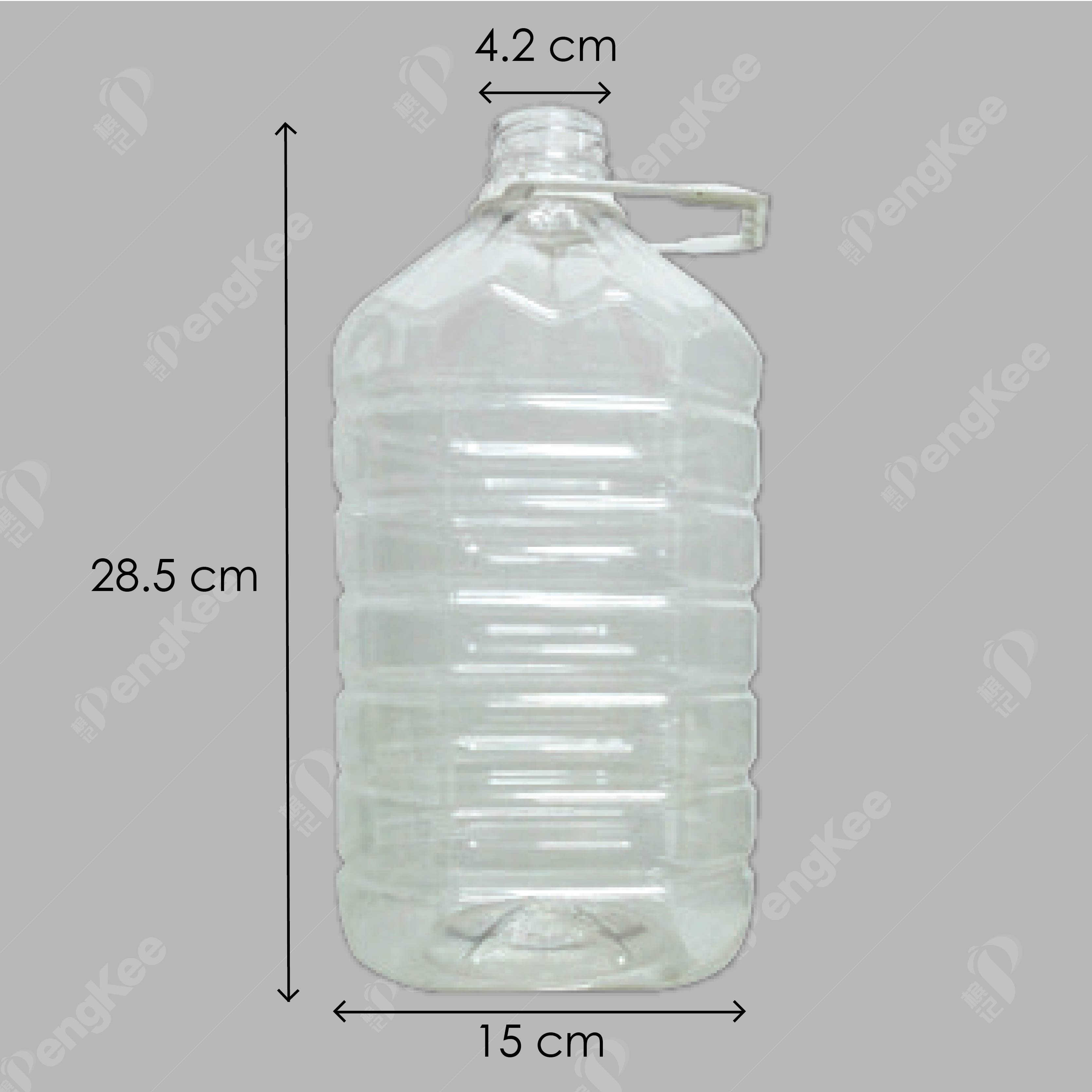 5 LIT PLASTIC BOTTLE WITH BOTTLE LID (PC) 12unit per bag