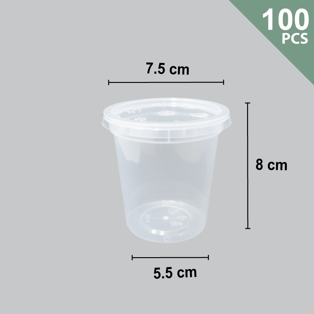 PLASTIC CONTAINER MS8 (+/-100'S) (10PKT/CTN X 50'S)