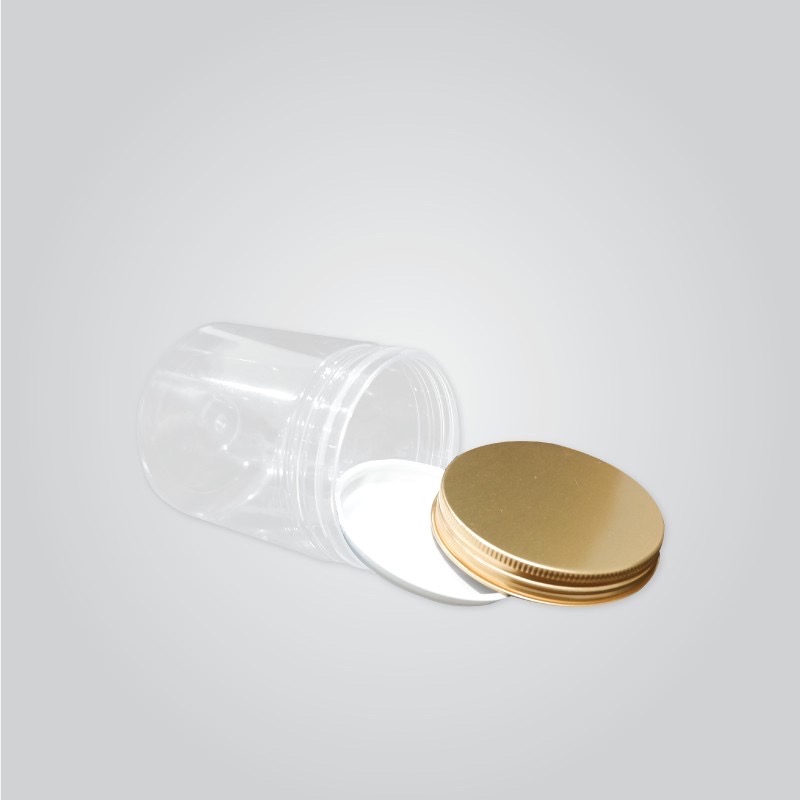 HQ302RSJ ROUND SCREW JAR W/PRESSURE SEAL & GOLD SCREW CAP  (70'S/BAG)