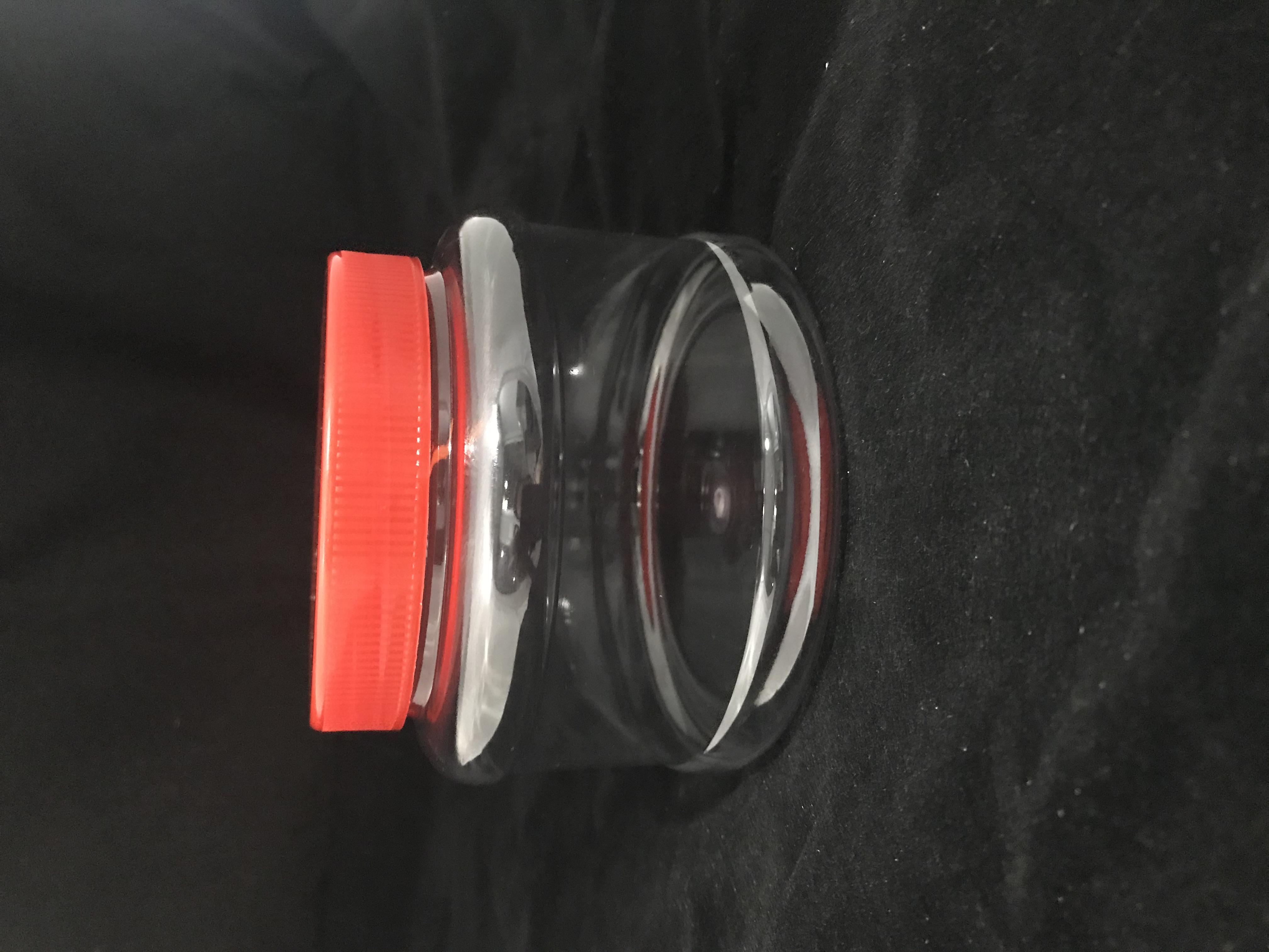 TP101 PLASTIC JAR C/W SCREW CAP (RED) (PC)