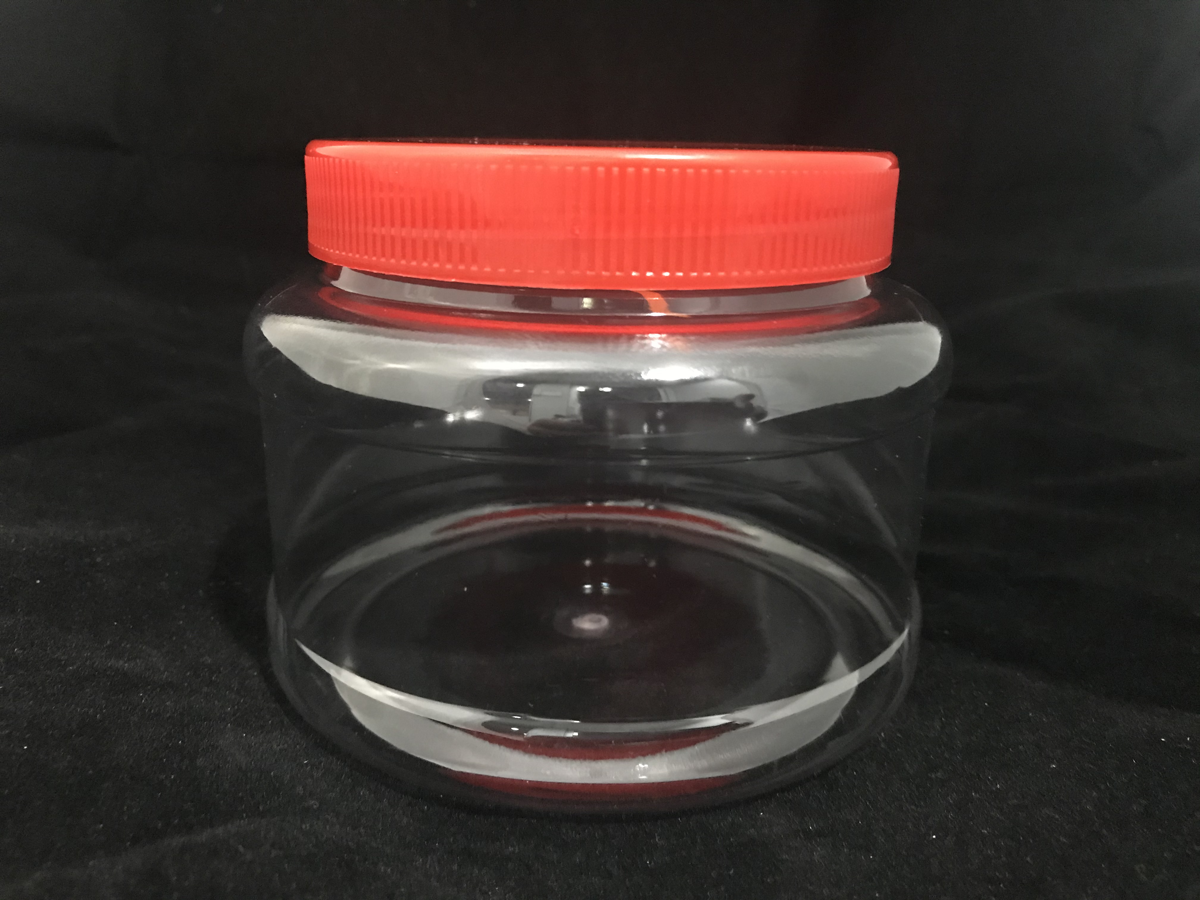 TP101 PLASTIC JAR C/W SCREW CAP (RED) (PC)