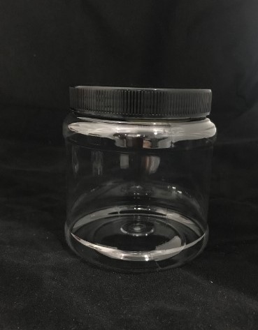 TP102 PLASTIC JAR C/W SCREW CAP (BLACK) (9PCS)