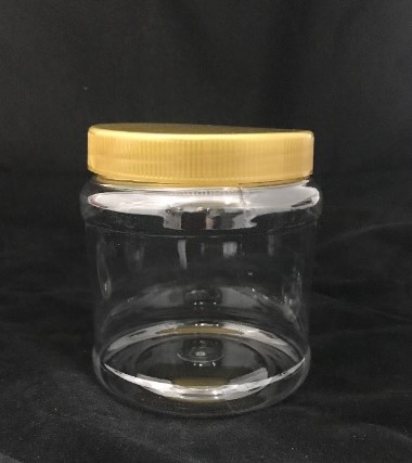 TP102 PLASTIC JAR C/W SCREW CAP (GOLD) (PC)