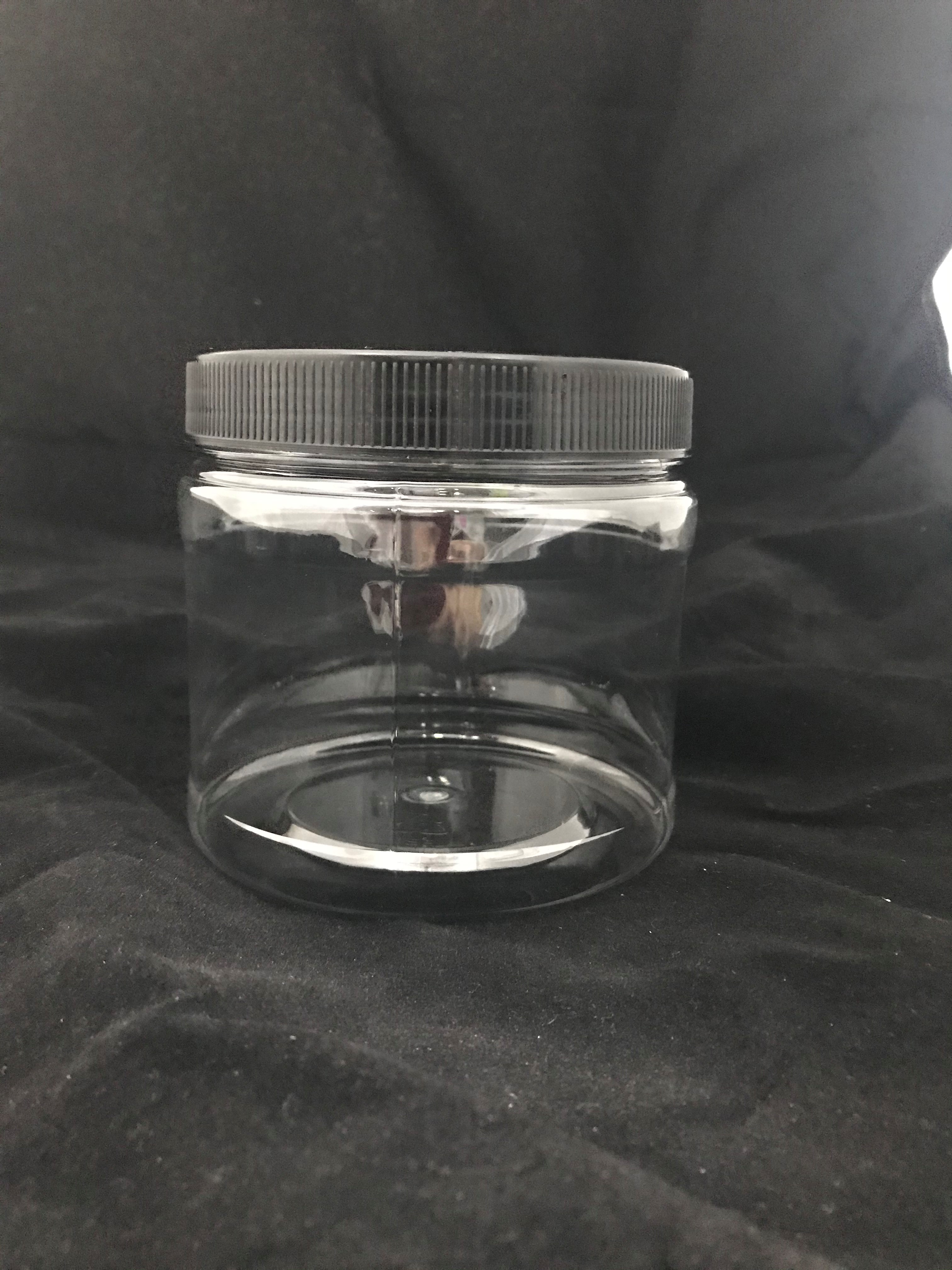 TP103 PLASTIC JAR C/W SCREW CAP (BLACK) (64'S)