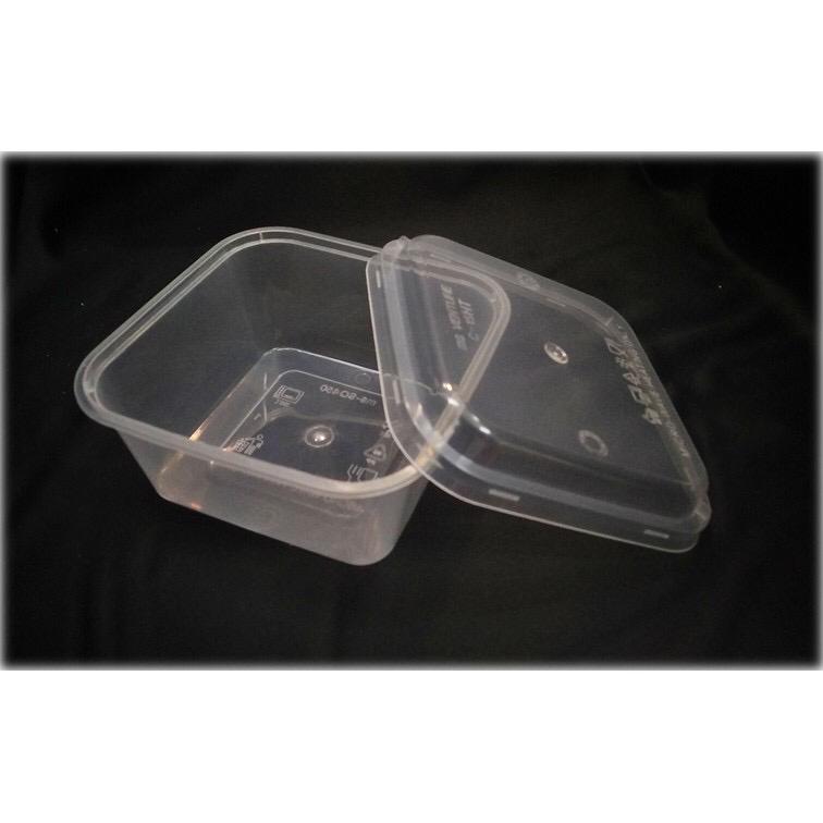 PLASTIC CONTAINER SQ 450 (SQUARE ) (50'S/PKT)