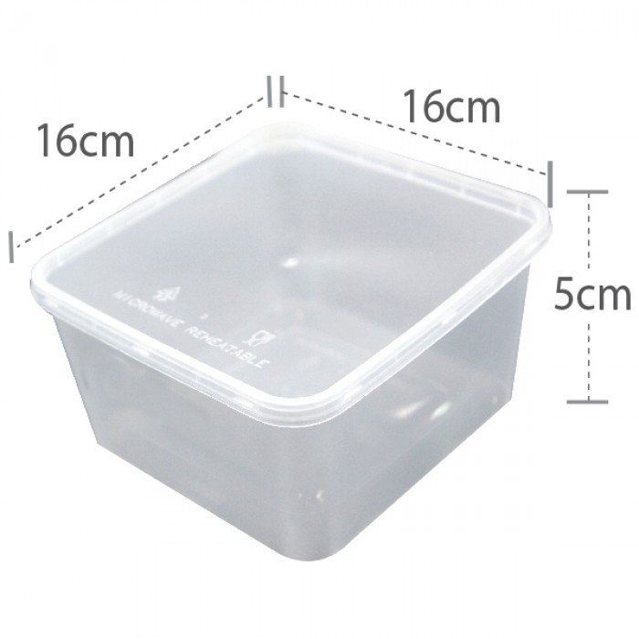PLASTIC CONTAINER T-SQ1500 (50'S)