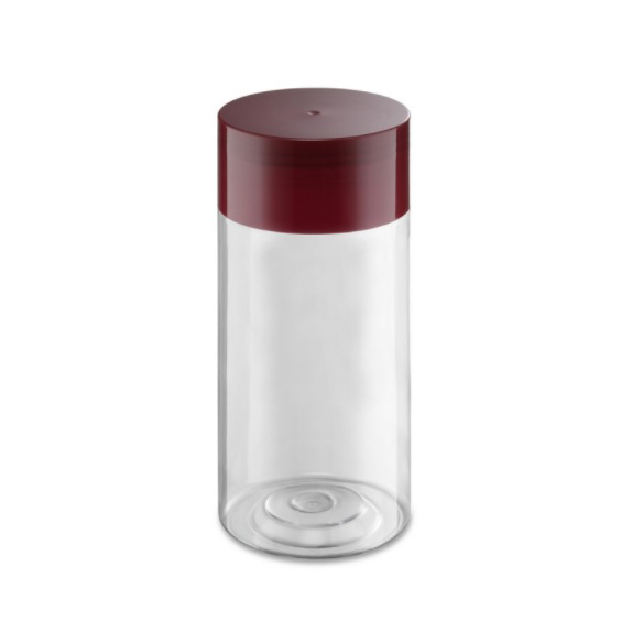 BP0603 (round 72mm) PLASTIC BOTTLE C/W SCREW LID (MAROON 栗色) (15'S) (105'S/BAG)